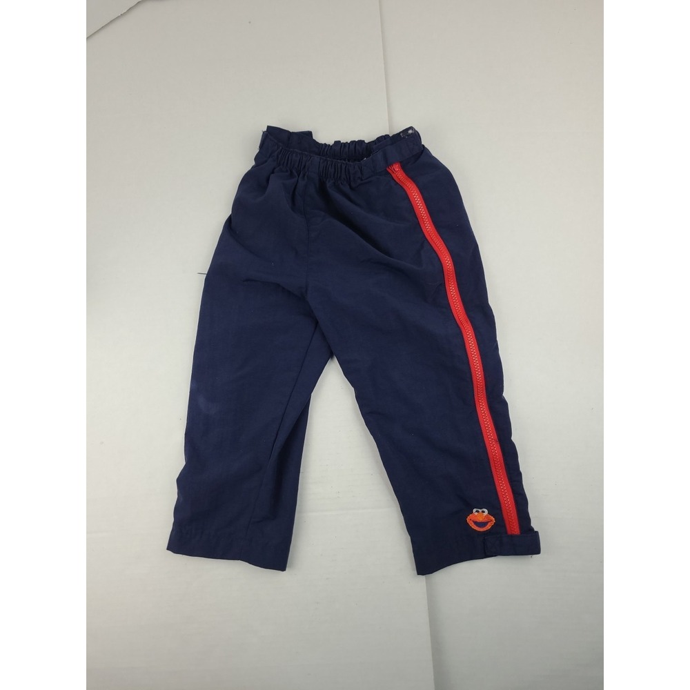 Vintage‎ Sesame Street Toddler Boys Size 3T Nylon Windbreaker Track Pants Zipper